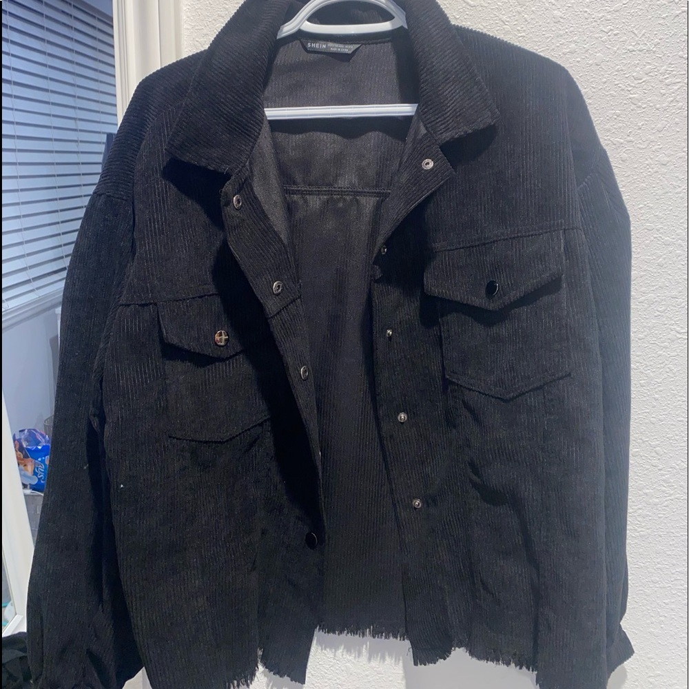 corduroy button up jacket